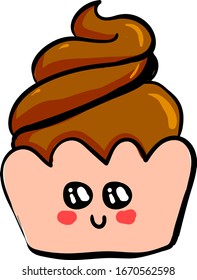 Cajón de chocolate, ilustración, vector sobre fondo blanco.