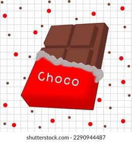 Cute Chocolate doodles drawing on white background beautiful seamless pattern. For printing, fabric, textile, manufacturing, wallpapers.