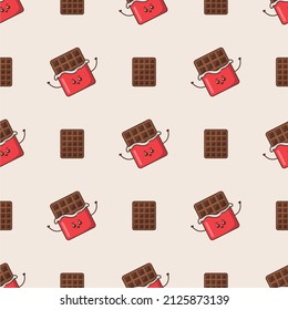 Cute Chocolate Simple Pattern Vector Design