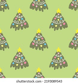 cute chrismas seamless pattern for wrapping paper