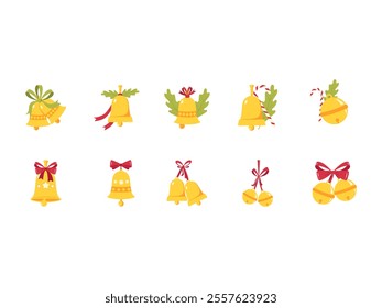 Cute Chrismast Bell Element Set 