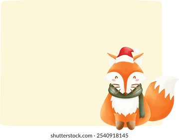cute christmas animal text box.