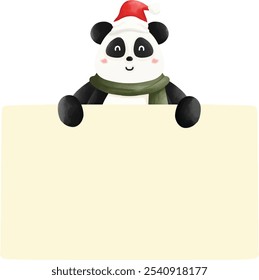 cute christmas animal text box.