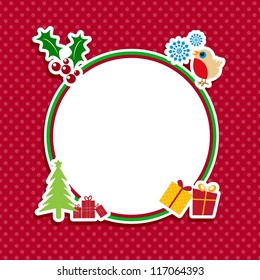 Cute Christmas Background Stock Vector (Royalty Free) 117064393 ...