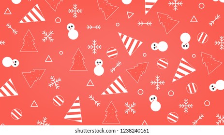 Cute christmas background can use for design, vector, merry christmas concept.
