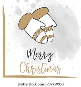 cute christmas background, illustration in vector format