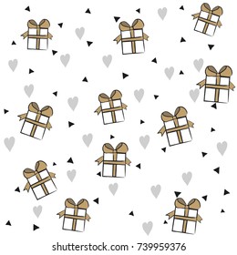 cute christmas background, illustration in vector format