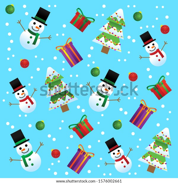 Download Cute Christmas Background Simple Cartoon Kids Stock Vector Royalty Free 1576002661 PSD Mockup Templates