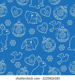 Cute fondo navideño para papel de pared, papel de regalo, rellenos de patrones, textiles, tarjetas de felicitación.