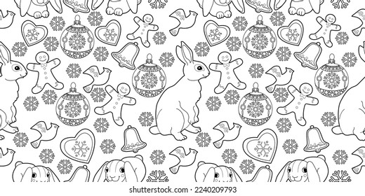 Cute Christmas background for wallpaper, gift paper, pattern fills, textile, greetings cards.

