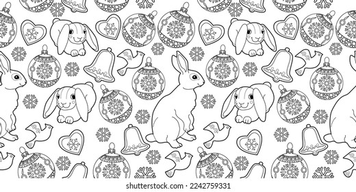 Cute fondo navideño para papel de pared, papel de regalo, rellenos de patrones, textiles, tarjetas de felicitación.
