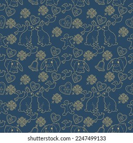 Cute Christmas background for wallpaper, gift paper, pattern fills, textile, greetings cards.
