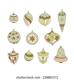 Cute Christmas balls set