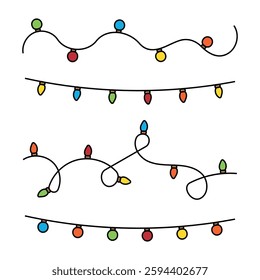 cute christmas blinker illustration vector
