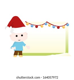 cute christmas boy and background - christmas card, decorations and others