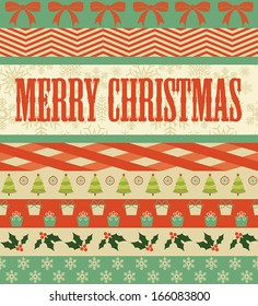 cute christmas card design. vector illustration