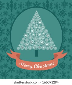 cute christmas card design. vector illustration