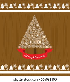 cute christmas card design. vector illustration