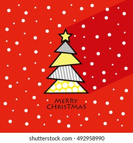 cute christmas card design. vector illustration