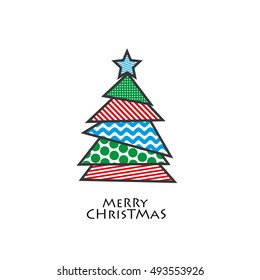 cute christmas card design. vector illustration