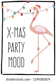 cute christmas card, illustration in vector format 