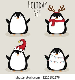 cute christmas card, illustration in vector format