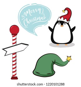 cute christmas card, illustration in vector format