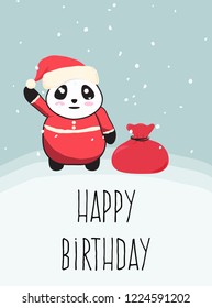 cute christmas card, illustration in vector format