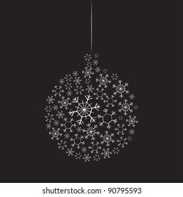 Cute Christmas card, vector illustration