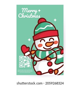 Plantilla de vectores de tarjetas navideñas personalizadas
