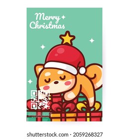 Cute Christmas Cards Vector template