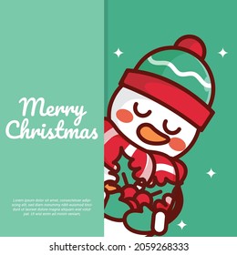 Cute Christmas Cards Vector template