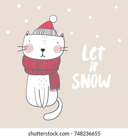 Cute Christmas cat