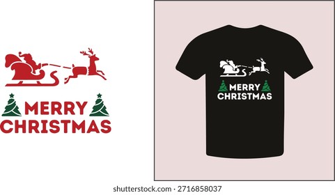 Cute Christmas Character Vector Graphic for T-Shirt.