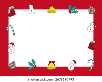 It is a cute Christmas characters frame.