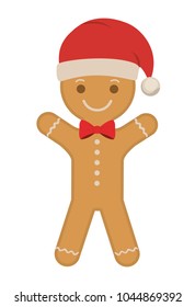 cute christmas cookie with hat