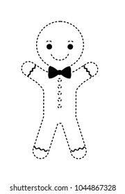 cute christmas cookie icon