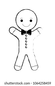 cute christmas cookie icon