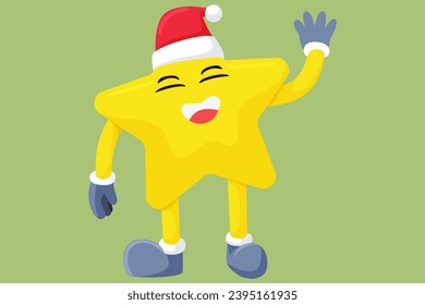 Cute Christmas Decoration Design Illustration