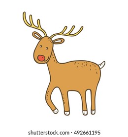 Cute christmas deer.