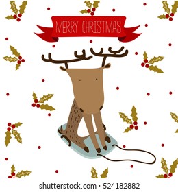 cute christmas deer
