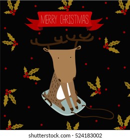 cute christmas deer