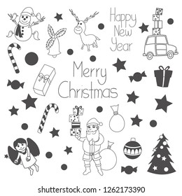 Cute christmas doodles