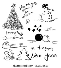 Cute christmas doodles