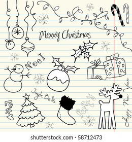 Cute Christmas   doodles