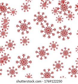 Cute christmas elements seamless pattern background
