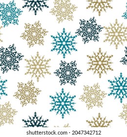 Cute christmas elements seamless pattern background Hand drawn vector illustration.