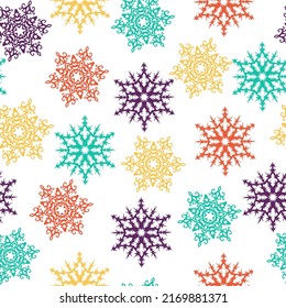 Elementos de navidad sin fisuras de fondo de patrón de corte Textura inagotable de vacaciones para envolver papel, textil, diseño de tela.