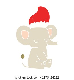 adorable elefante de navidad