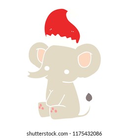 cute christmas elephant